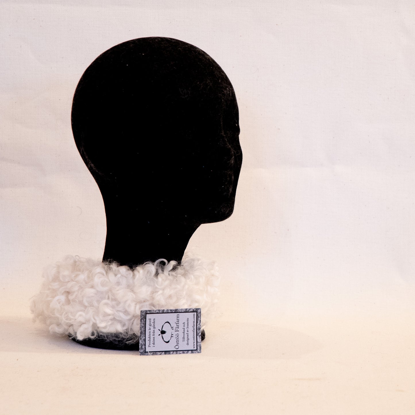 Warming collar for the neck - white/light